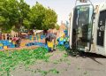 Truck conveying crates of alcohol crashed in Katsina