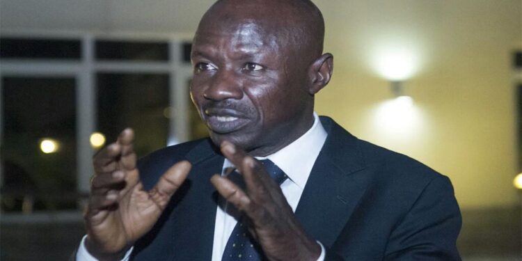 Security operatives bar journalists as Magu appears before panel