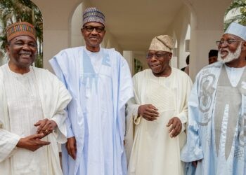 BREAKING: Buhari, Gowon, Obasanjo, other former leaders meet