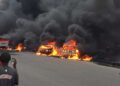 Just In: Tanker Explore on Isolo/Oshodi Expressway