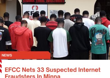 EFCC Nets 33 Suspected Internet Fraudsters In Minna