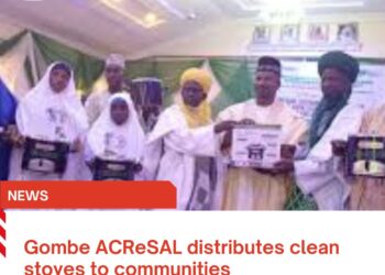 Gombe ACReSAL distributes clean stoves to communities